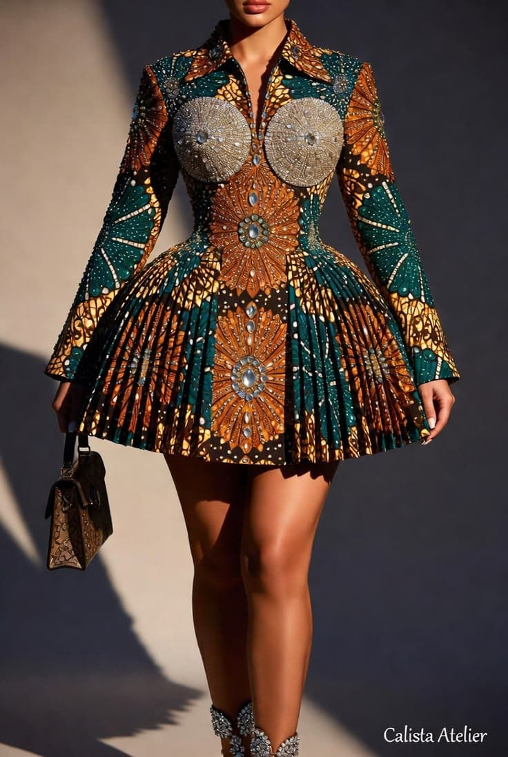 Adunola Ankara Wrap Dress view 3